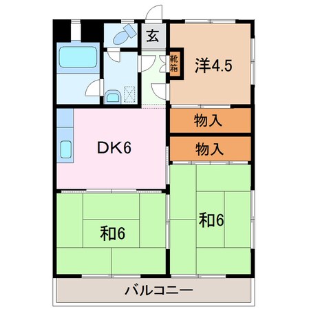 コーポ津田の物件間取画像